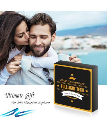 Men's Beard Grooming Kit - Wash, Oil, Balm, Comb, Brush, Scissor - 100% Pure & Organic - Buy Online on GoSupps.com