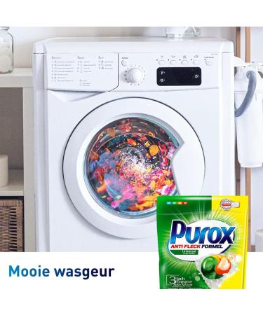 PUROX CAPS UNIVERSAL Washing Caps for Colored Textiles - 22 WL 396g Unscented Doypack Detergent - 22 Pieces | International Shipping - Buy Online on GoSupps.com