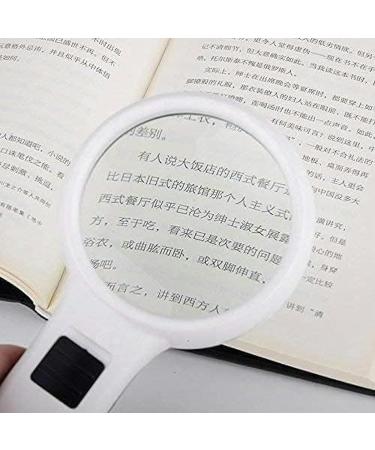Portable Magnifier Ultra Clear Hand Held LED Lighting 30 Times Reading Optical ES for Reading Full of Stars - Buy Online on GoSupps.com