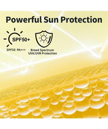 iHave Face Sunscreen - Travel Size SPF 50 | Broad Spectrum UVA/UVB Protection | Oil-Free & Fast-Absorbing Sunblock for All Skin Types - Buy Online on GoSupps.com