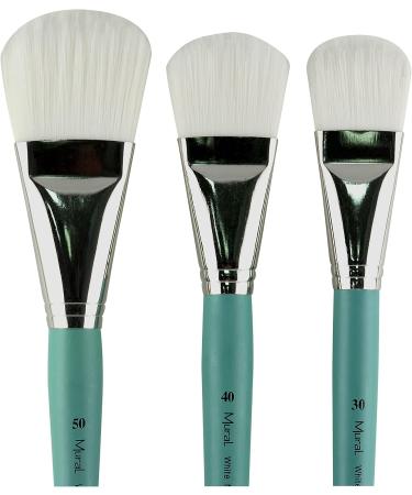 Creative Mark Mural Large Artist Filbert Brush #30 - Ideal for Acrylic & Watercolor Paints - Buy Online on GoSupps.com