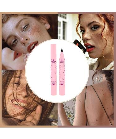 Fake Freckles Face Dots Pen Beauty Waterproof 2in1 Fake Freckles Stamp Eyeliner For Makeup Enhancement Natural Look 01 - Buy Online on GoSupps.com