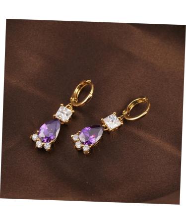 COHEALI 2 Pairs Earings for Women Women s Earrings Post Earrings for Women Womens Earrings Zircon Ear Rings Small Fresh Earrings Women Ear Rings Miss Purple Small and Fresh Jewelry Purplex3pcs mediumx3pcs - Buy Online on GoSupps.com