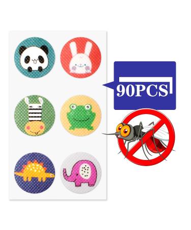 BuggyBands 90 Pack Mosquito Repellent Patch Stickers - Animal