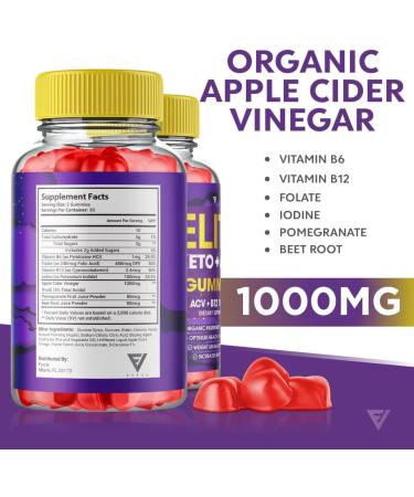 Elite Keto ACV Gummies - Advanced Weight Loss Supplement (2 Pack, 120 Gummies) - Buy Online on GoSupps.com