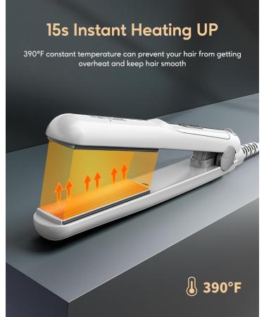 Wavytalk Mini Ceramic Hair Straightener for Short Hair - Compact & Stylish White - Perfect for Travel - Buy Online on GoSupps.com