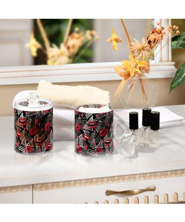 Buy Gairing Q Tip Spender Lips - 4 Pack Abstract Print | Stylish Bathroom Accessories - Buy Online on GoSupps.com