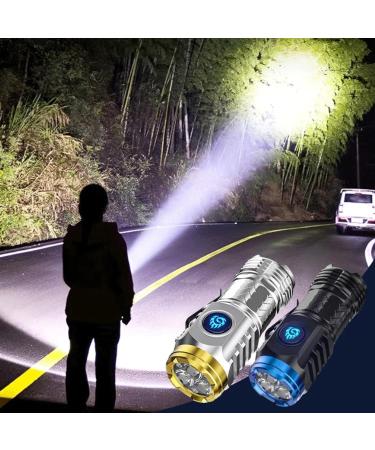 Three-Eyed Mini Flashlight Flash Superpower Waterproof Outdoor Travel Torch Three-Eyed Monster Mini Flash Super Power Flashlight German Three-Eyed Monster Thumb Flashlight (Grey) - Buy Online on GoSupps.com