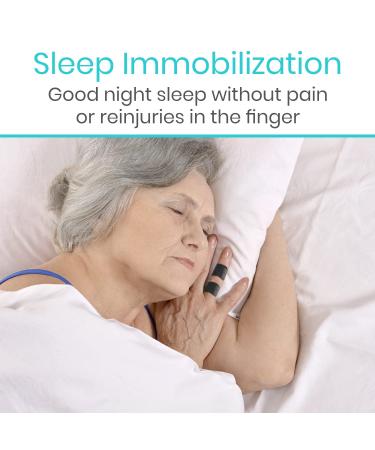 Vive Finger Splint (2 Pack) - Universal Finger Straightener for Arthritis and Pain Relief - Adjustable Brace for Trigger and Broken Fingers - Support for Middle, Index, Ring, Pinky - Black - Buy Online on GoSupps.com