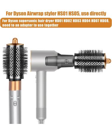 Large Round Volumizing Brush for Dyson Curling Iron Styler for Dyson Hair Dryer Curling Tool with Adapter - Buy Online on GoSupps.com