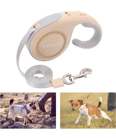 Beowanzk 5m Retractable Dog Leash for Small/Medium Dogs and Cats - One-Hand Brake Pause Lock (Gold) - Buy Online on GoSupps.com
