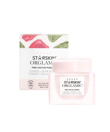 STARSKIN Orglamic Pink Cactus Pudding All in One Cream Korean Skincare with Prickly Pear Cactus Seed Oil 99.3% Natural 50 ml
