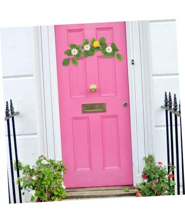 HOMSFOU 10 pcs ring household fireplace decor Artificial Flower summer decor for home the summer artificial plant fake leaves lemon fruit fake plants fake plant wreath decorate vine Yellowx5pcs 38x10cmx5pcs - Buy Online on GoSupps.com