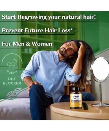 Kinoko Life Saw Palmetto 180 Capsules. Pure Lipid-Sterolic Extract 85-95%. with Omega 9 Pumpkin Seed Oil Pygeum Africanum Saw palmetto Hair. Saw Palmetto Prostate. - Buy Online on GoSupps.com