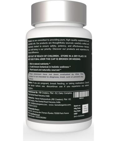 Heroot Gymnema Sylvestre Extract 350 mg for Blood Sugar and Metabolism Support 60 Capsules - Buy Online on GoSupps.com