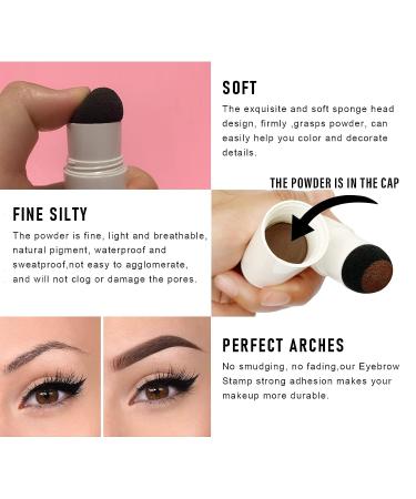 Blonde Eyebrow Stamp and Shaping Kit - Waterproof, Long-Lasting Pomade with Reusable Stencils - Buy Online on GoSupps.com