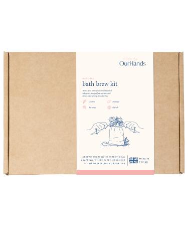 Bath Brew Kit by Ourhands - Make Your own Bath Tea infusions from Eight Natural botanicals and Nourishing Minerals