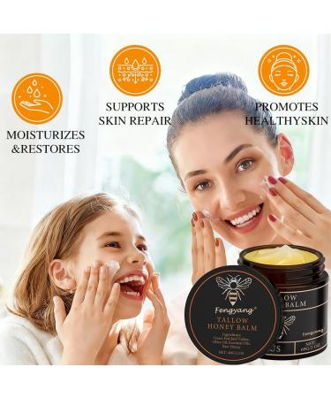 Fengyang Organic tallowhoney balm intensively cares for dry and aging skin face and body care cream - Buy Online on GoSupps.com