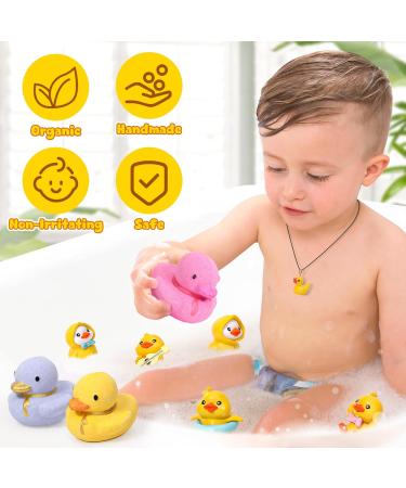 Duck Bath Bombs for Kids with Toys Inside Bubble Bath Fizzers with 14 Duck Surprise Bath Toys Organic Natural Bath Bomb Spa Fizzy Birthday Christmas Gifts for 3 4 5 6 7 8+ Year Old Girls Boys - Buy Online on GoSupps.com