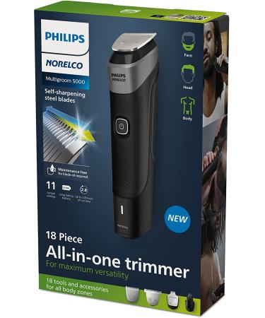 Philips Norelco Multigroom Series 5000 18-Piece Trimmer for Men - MG5910/49 - Buy Online on GoSupps.com