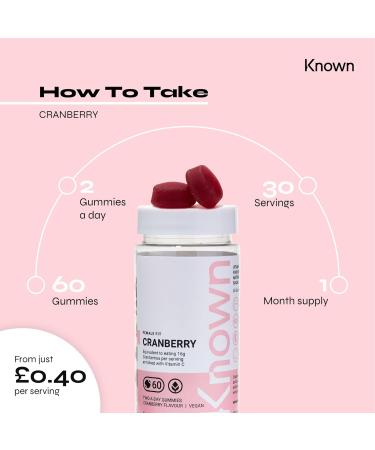 Cranberry Gummies for UTI | Natural Urinary Support | Delicious Cranberry Flavor | 60 Vegan Gummies - Buy Online on GoSupps.com