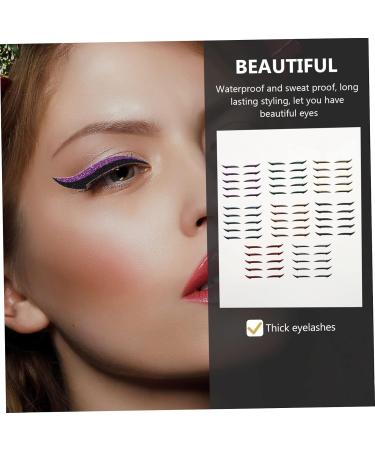 Mikinona 40 pairs Fashion Reusable Eyeliner for Stickers Eyes Winged Tapes Tool Double Makeup Glitter - Buy Online on GoSupps.com