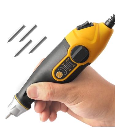 UTOOL Engraver Pen with Letter/Number Stencil  24W Handheld Etching Tool for Wood Metal Glass Engraving with 4 Replaceable Tungsten Carbide Steel Bits - Buy Online on GoSupps.com