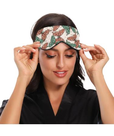 Haskirky Light Blocking Eye Mask - Adjustable Adult Men and Women Travel Yoga Meditation Office Deep Sleep - Comfortable Breathable Design - Goodies Butterfly Print - Buy Online on GoSupps.com