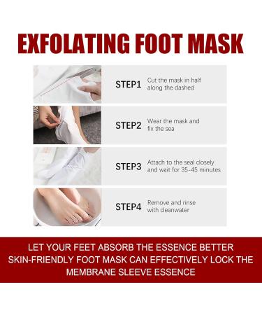 5 Pieces feet exfoliating masks Foot Peel Mask Hydrating foot Spa Moisturizing skin callus remover Smoothing touch skin for Cracked Hard Dead Skin Calluses - Buy Online on GoSupps.com