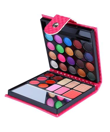 32 Colors Wood Collection Eyeshadow Palette - Waterproof Pearl & Matte Shades | Includes Dual-Sided Brush & Mirror | Perfect for eyes face hair & body - Buy Online on GoSupps.com