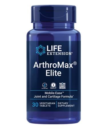 Life Extension ArthroMax Elite - Joint & Cartilage Health Support Supplement for Men & Women  Advanced Formula to Promote Joints Movement - Gluten-Free Non-GMO Vegetarian  30 Tablets