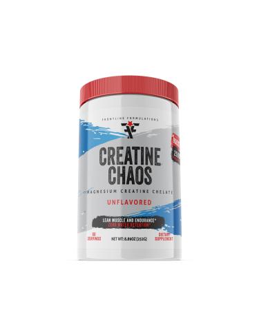 Creatine Chaos Promotes Lean Muscle Growth Unflavored Aids Muscle Recovery Post-Workout Supplement Veteren Owned and Operated (60 Servings Magnesium Creatine Chelate)