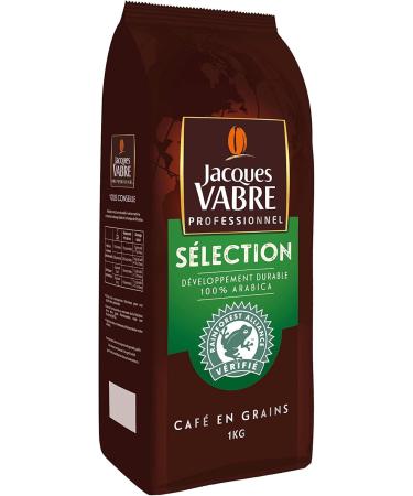 Jacques Vabre Professional 1Kg of Authentic Rainforest Certified Coffee Beans Intensity 6 100% Arabica - Buy Online on GoSupps.com