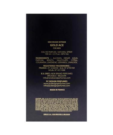 New Brand Intense Gold Ace for Men - 3.3 oz EDP Spray - Buy Online on GoSupps.com