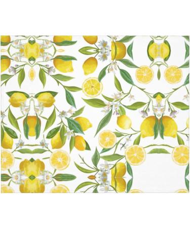 HAHAFU Fresh Tropical Lemons Throw Blanket | Warm Absorbent Picnic Blanket for Bed & Couch - Perfect for All Seasons - Buy Online on GoSupps.com