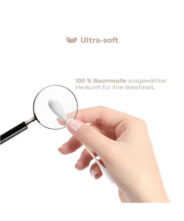 1200 Bamboo Cotton Buds (6 x 200 Pieces) Candore - 100% Biodegradable, Vegan & Sustainable - Pure Natural Product - Buy Online on GoSupps.com