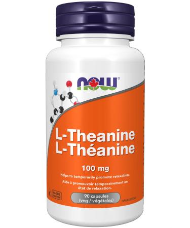 NOW - L-Theanine 100mg from Green Tea 90 Vegetarian Capsules