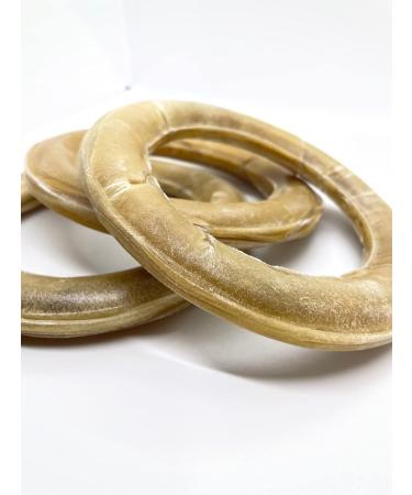 Cattle Ranch Dog Treats Rawhide Ring Chews All Natural Supports Dental Health by Reducing Tartar and Plaque Buildup High in Protein and Low in Fat Stimulates and Entertains by Satisfying Dog s Natural Urge to Chew 6" 3pack - Buy Online on GoSupps.com