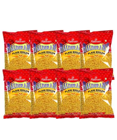 Haldiram's | Plain Bhujia 200G | Popular Indian Savouries | Treat for Every Occasions | Indian Origin | Pack Of 8