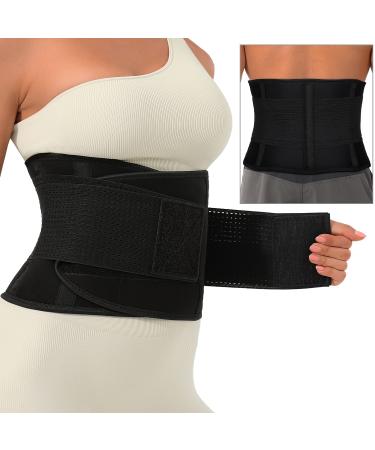 RAKZU Breathable Back Brace Lumbar Support Belt | Size Medium | Pain Relief for Women Men - Herniated Disc, Sciatica, Heavy Lifting - Dual Adjustable Straps - Buy Online on GoSupps.com