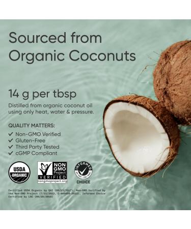Sports Research Keto MCT Oil from Organic Coconuts - Fatty Acid Fuel for Body + Brain - Dual Ingredient C8 and C10 MCTs - Perfect in Coffee  Tea  & More - Non-GMO & Vegan - Unflavored (40 Oz) 40 Fl Oz (Pack of 1) C8 + C10 - Buy Online on GoSupps.com