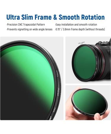 NEEWER 72mm Polarizer Filter with Nano Coating - Reduce Glare, Enhance Contrast, Reduce Reflection - HD Optical Glass - Ultra Slim Frame - CPL Filter - Buy Online on GoSupps.com