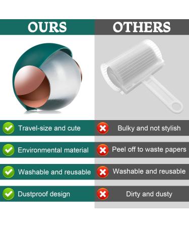 Foot Roll Reusable Lint Roller Ball - Washable Hair Remover for Pets & Lint (Green) | Eco-Friendly Pocket Size - Buy Online on GoSupps.com