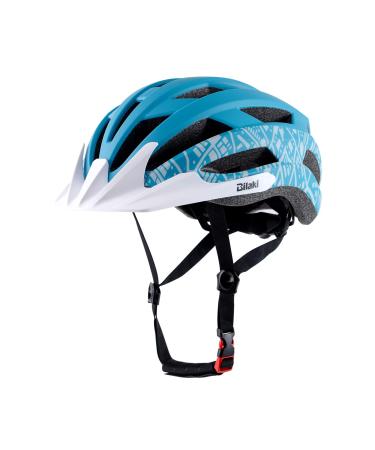 Adult Youth Bike Helmet, Road Mountain Bicycle Helmet for Women Men Teenager Kids Boy Girl, Lightweight and Adjustable with Detachable Visors Matte Blue M: 54- 58 cm / 21.3- 22.8 inch