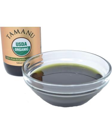Organic Tamanu Oil - USDA Certified, Cold Pressed, 100% Pure & Unrefined (4oz) - Natural Moisturizer for Face, Hair & Skin Care - Buy Online on GoSupps.com