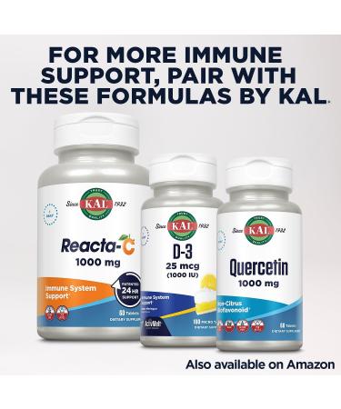 KAL Zinc 50mg Amino Acid Chelate Supplement for Immune Support & Healthy Metabolism - Vegan, Gluten Free with Enhanced Absorption - 90 Tablets - Buy Online on GoSupps.com