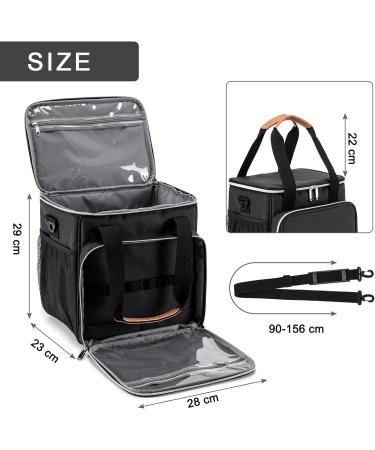 BABEYER Dog Grooming Bag - Pet Tool Kit Organizer Tote - Black - Buy Online on GoSupps.com