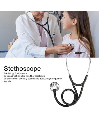 Professional Single Head Cardiology Stethoscope for Nurses & Doctors - Black | International Shipping Available - Buy Online on GoSupps.com