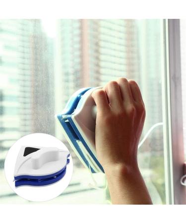 Window Scrubber Window Glass Cleaner Wiper Triangular Design Magnetic Window Cleaner Double Sided Glass Wiper Suitable for Single-Layer Glass (3-8Mm) - Buy Online on GoSupps.com