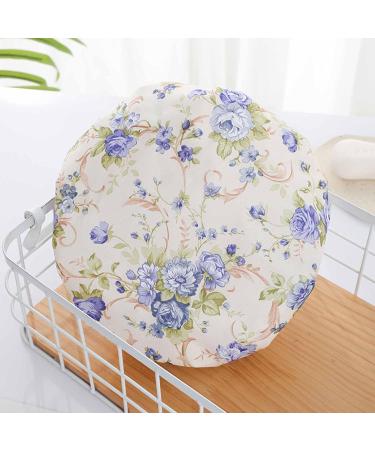 Elastic Band Waterproof Shower Cap with Ruffled Edge - Peony Pattern | For Girls and Women - Buy Online on GoSupps.com